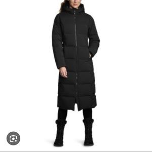 Eddie Bauer Glacier Peak Seamless Stretch Down Duffle Coat